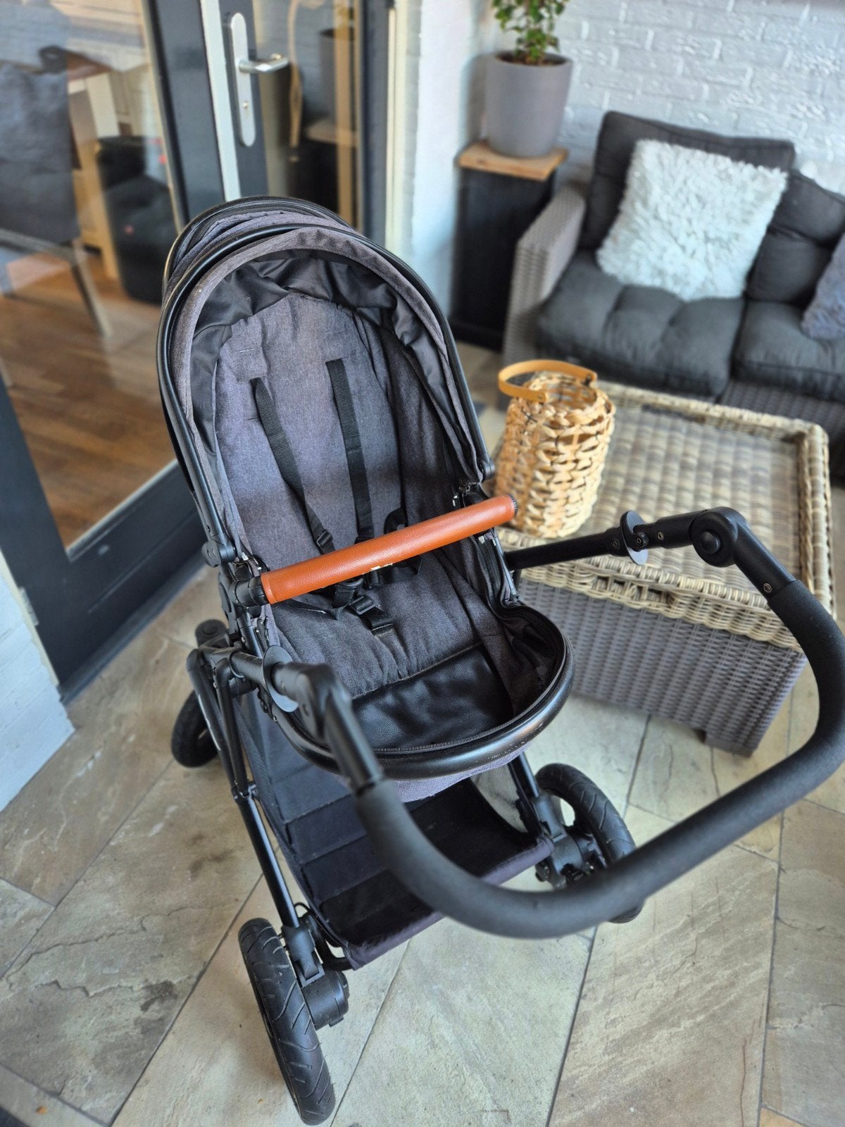 Slee kinderwagen met Maxi-Cosi (hoes mist), Gebruikt, Met autostoeltje, Combiwagen, Ophalen
