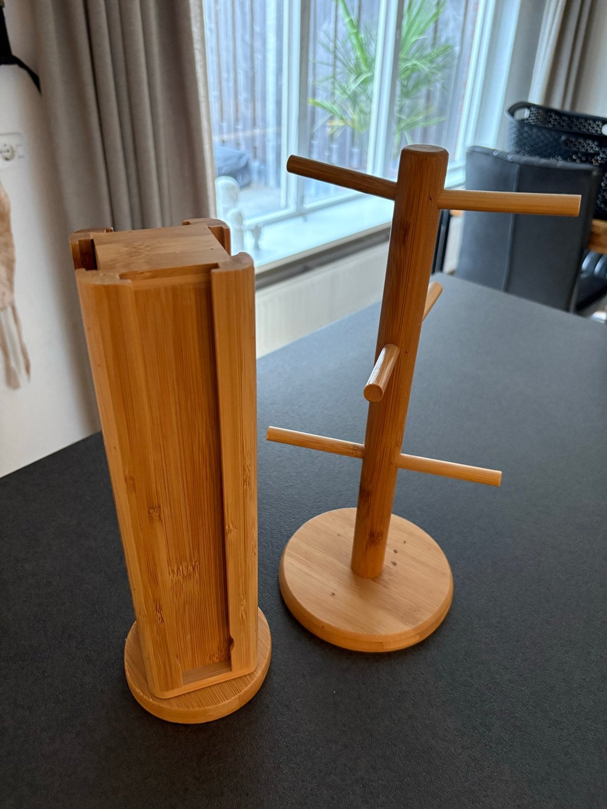 Nespresso capsulehouder en mokkenhouder van bamboe, Huis en Inrichting, Overige typen, Hout, Ophalen of Verzenden, Zo goed als nieuw