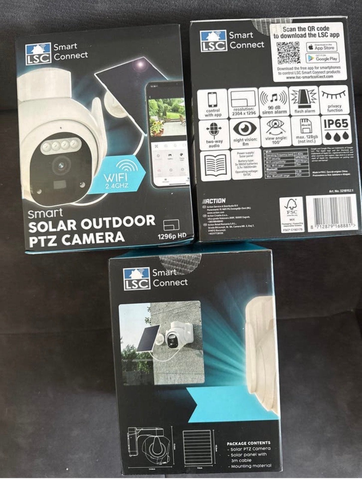 LSC Smart Connect Solar Buiten PTZ Camera 1296p HD, Ophalen of Verzenden, Nieuw, Buitencamera