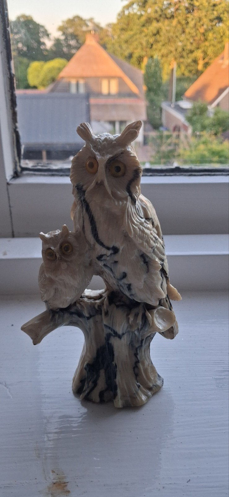 Mooi beeldje van uilen, Ophalen of Verzenden, Gebruikt, Dier