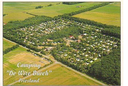Ansichtkaart 	Bakhuizen	De Wite Burch Camping	Luchtfoto, Verzenden, 1980 tot heden, Gelopen, Friesland