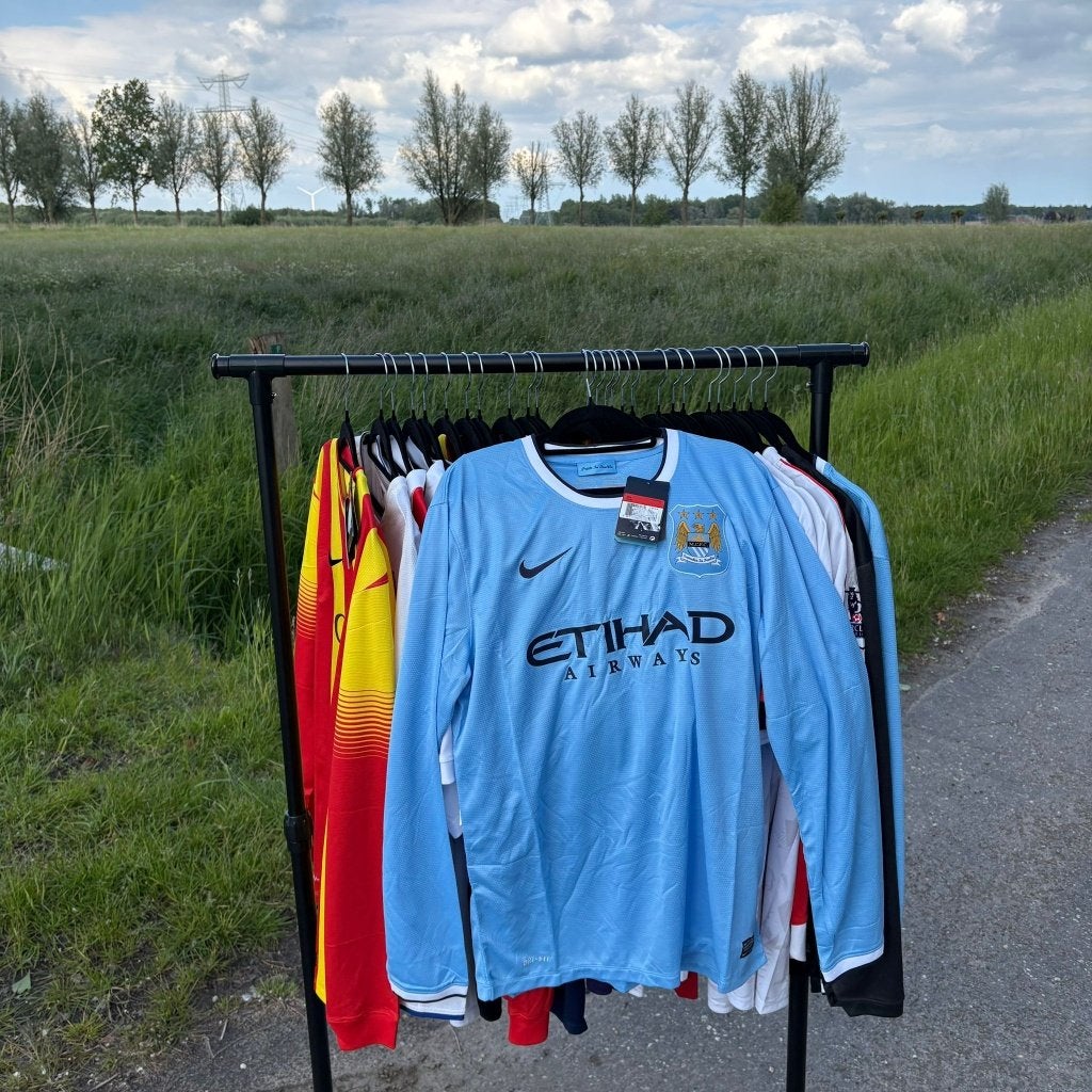 Origineel Manchester City 2013-14 Thuis shirt - Maat L, Maat 52/54 (L), Blauw, Nike, Nieuw