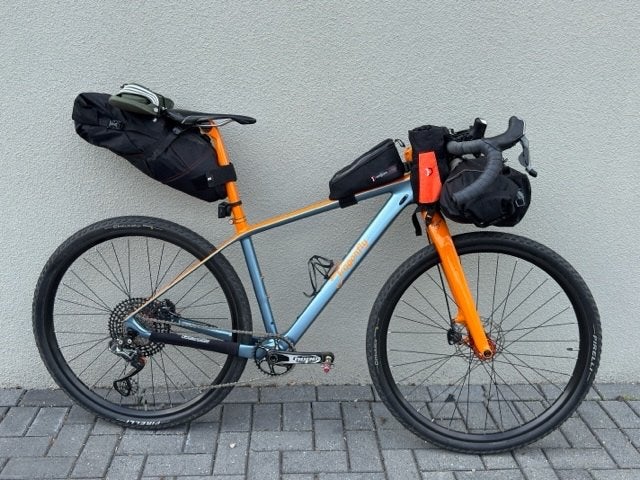 Gravelbike - Dragonfly Mullet Shimano XTR Di2 - maat 19 inch, Carbon, 10 tot 15 versnellingen, Heren, 49 tot 53 cm