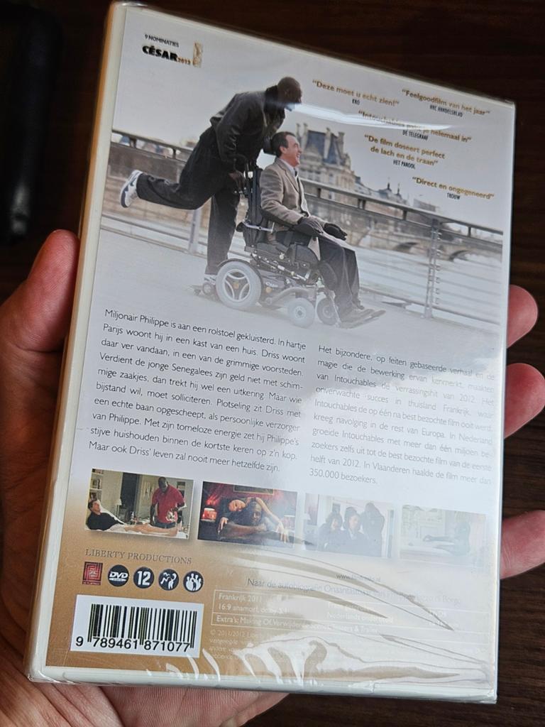 DVD Intouchables François Cluzet Omar Sy NIEUW in verpakking, Vanaf 12 jaar, Ophalen of Verzenden, Nieuw in verpakking