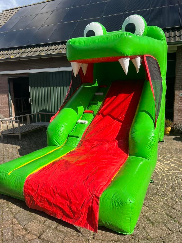 Professioneel springkussen krokodil van JB met certificaat, Ophalen, Zo goed als nieuw, Overige