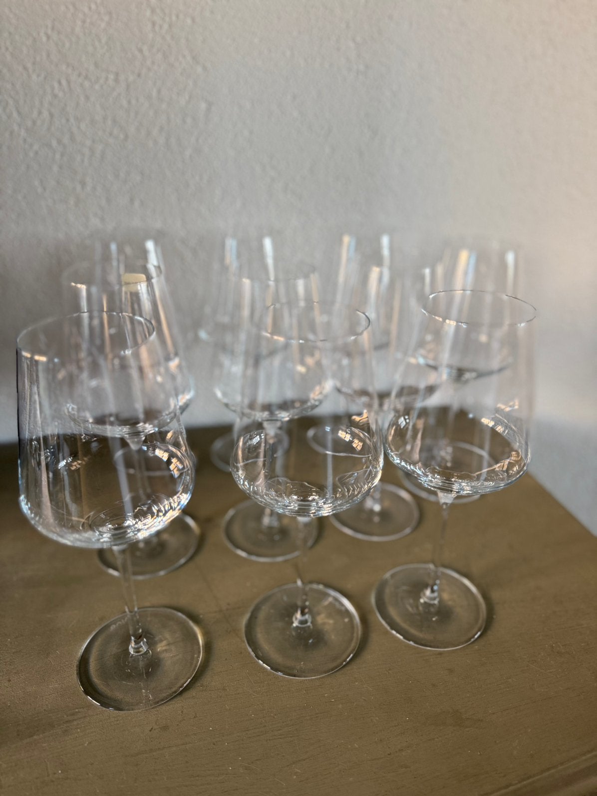 6X Villeroy & Boch VIVO kristal grote rodewijn glazen zgan, Overige typen, Ophalen of Verzenden, Overige stijlen, Glas