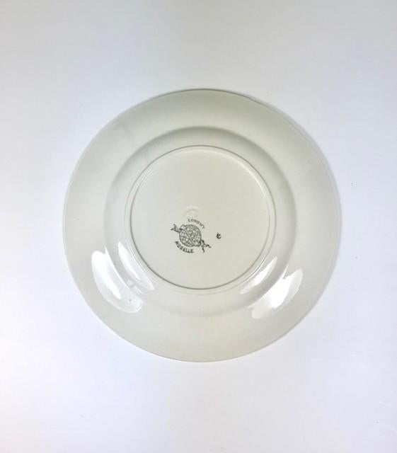 Longwy Moselle terre de fer plat bord diner bord begin 1900, Antiek en Kunst, Ophalen of Verzenden