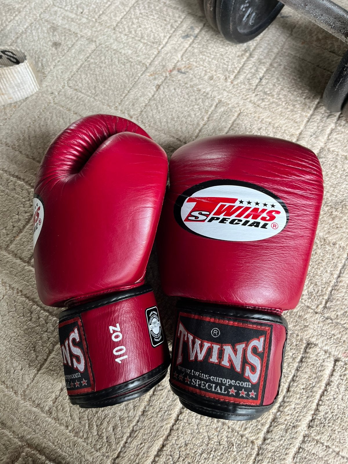 Twins Special Bokshandschoen 10 oz Bordeauxrood, Sport en Fitness, Vechtsporten en Zelfverdediging, Maat S, Ophalen of Verzenden