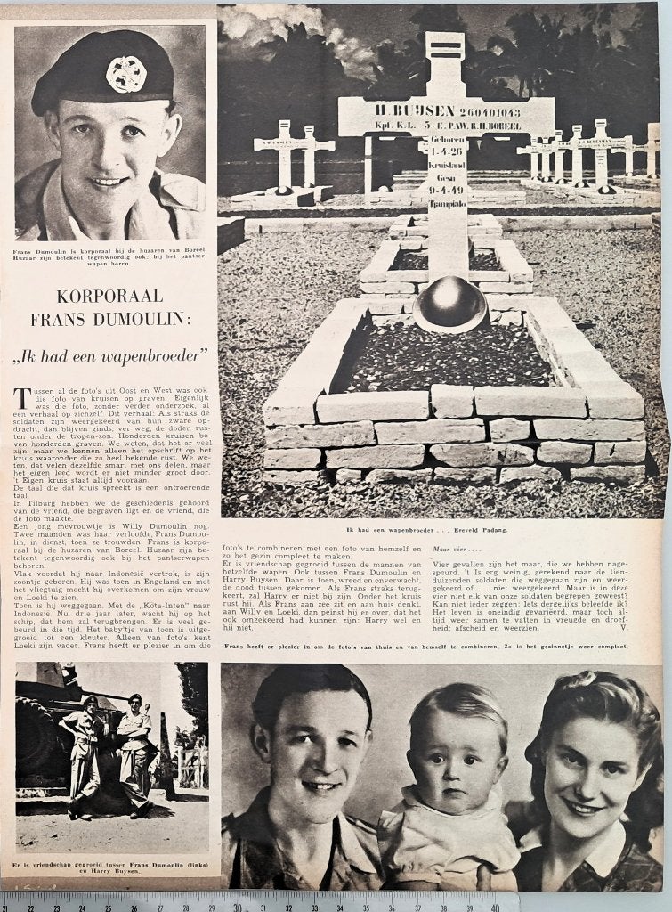 Leger Indië 1950; Korp. Dumoulin: Ik had een wapenbroeder, Verzamelen, Verzenden, 1940 tot 1960, Gebruikt, Overige onderwerpen