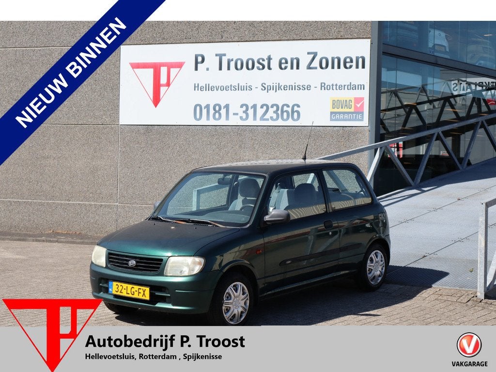 Daihatsu Cuore 1.0-12V DVVT Airco Uniek! MEENEEMPRIJSJE, Auto's, Daihatsu, Voorwielaandrijving, Airbags, 18 €/maand, 4 stoelen