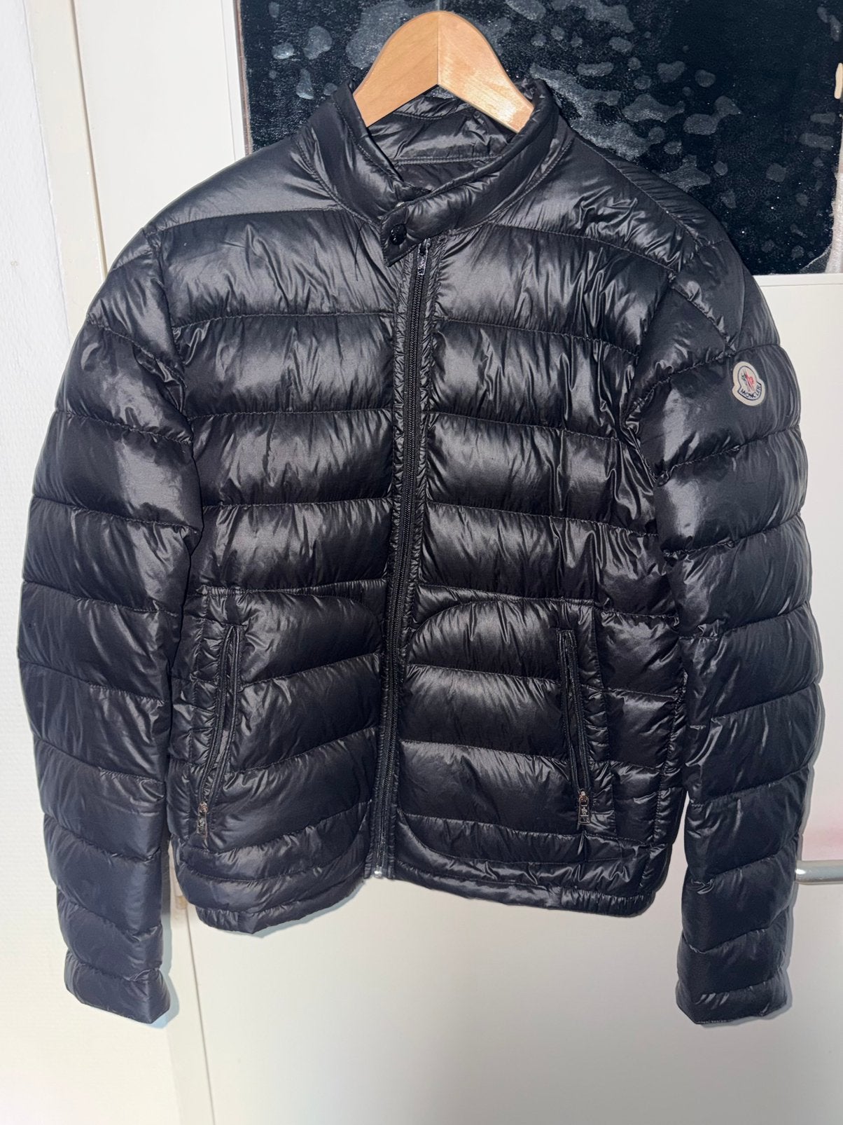 Moncler jas, Ophalen of Verzenden, Zo goed als nieuw, Maat 46 (S) of kleiner, Zwart