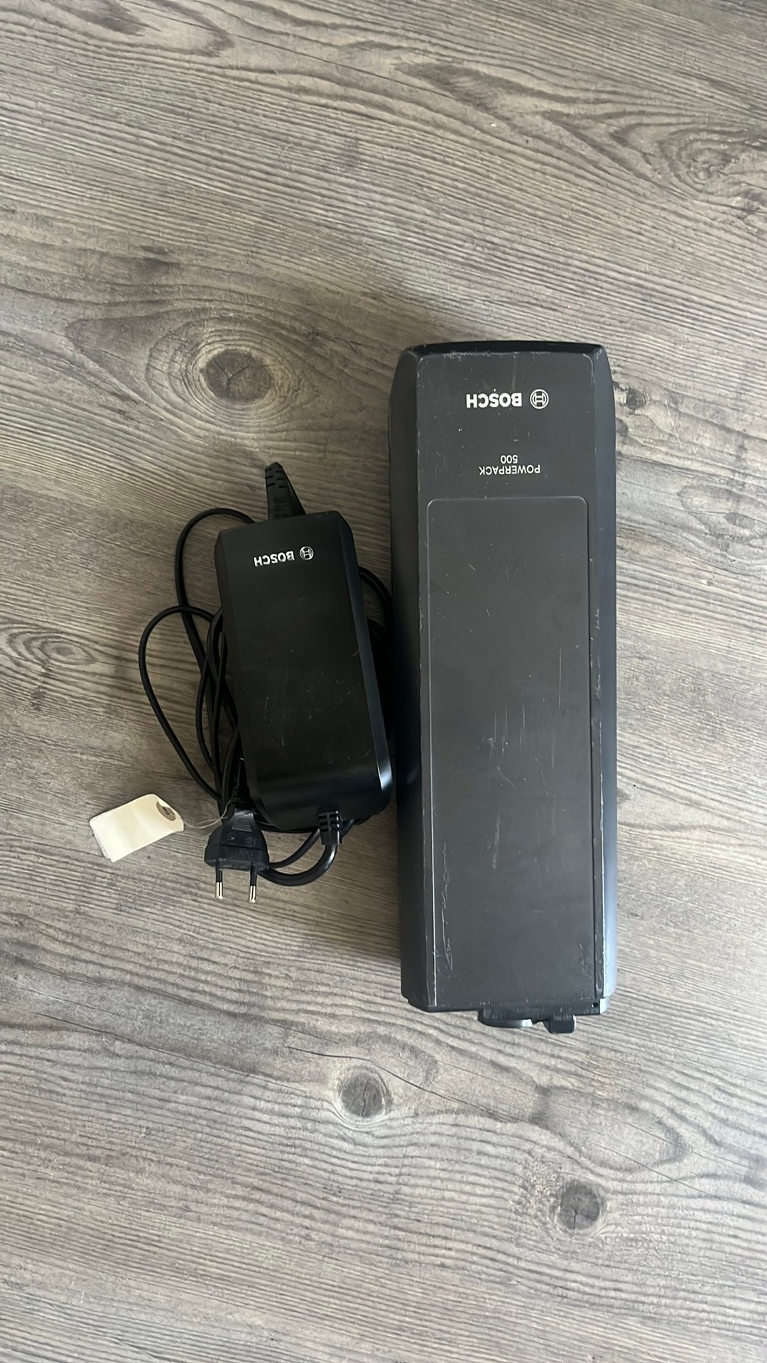 Bosch PowerPack 500 (500Wh) +Originele Bosch Compact Charger, Ophalen of Verzenden, Gebruikt