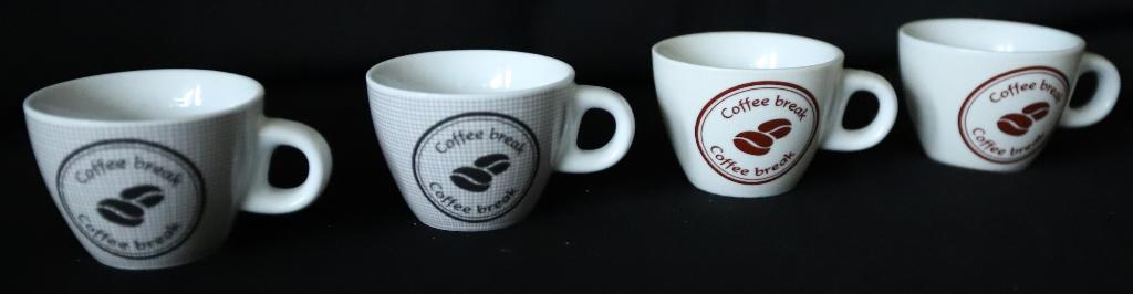 4 Koffiekopjes., Gebruikt, Keramiek, Ophalen of Verzenden, Overige stijlen
