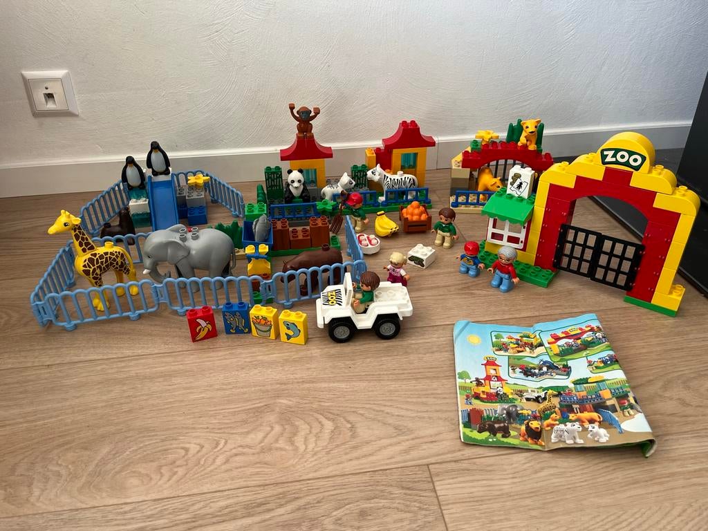 Lego Duplo 6157: Grote Dierentuin met extra's, Gebruikt, Ophalen of Verzenden, Duplo, Complete set