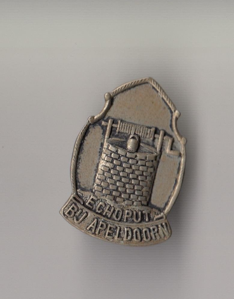 Echoput bij Apeldoorn broche, Verzamelen, Speldjes, Pins en Buttons, Gebruikt, Niet vindbaar, Niet vindbaar, Speldje of Pin