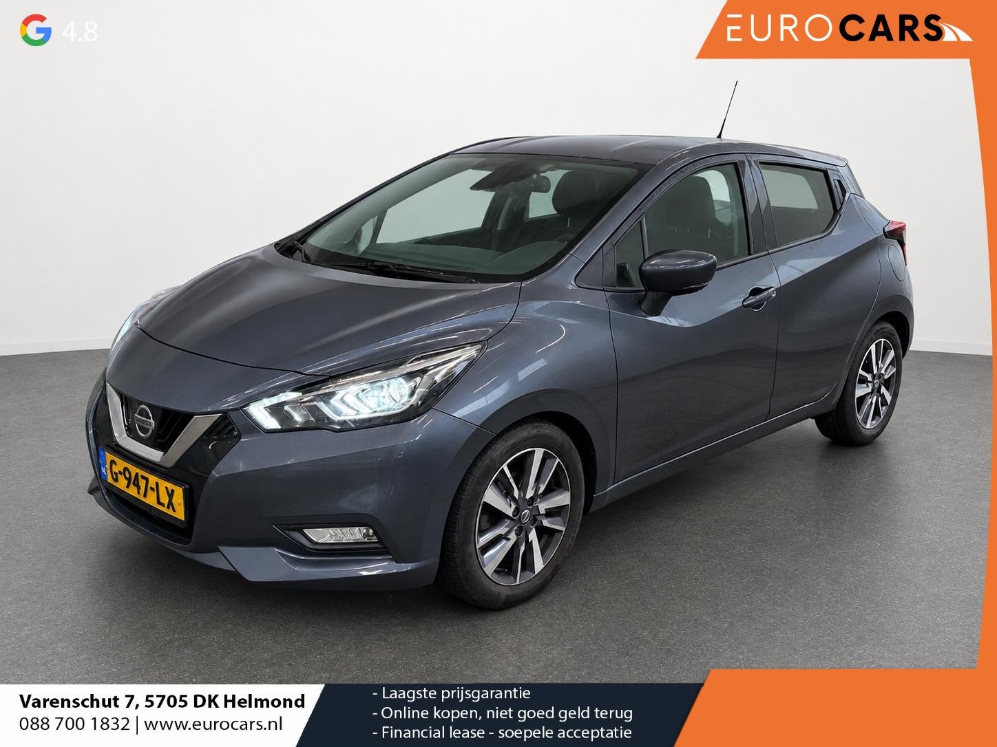 Nissan Micra 1.0 IG-T N-Connecta 101pk Camera Navigatie Appl, Voorwielaandrijving, Euro 6, Lichtsensor, Origineel Nederlands