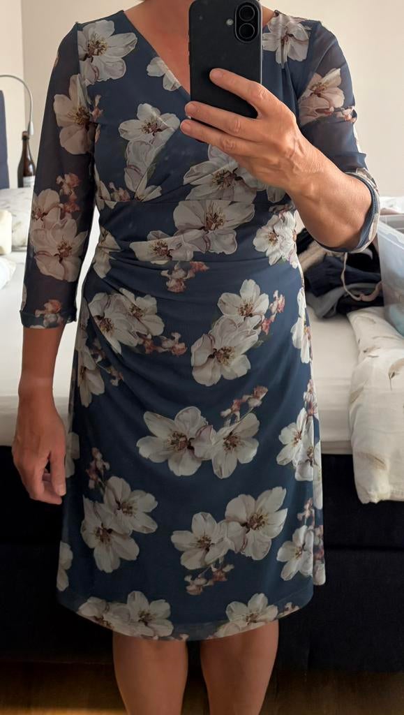 Jurk Swing maat 40, Ophalen of Verzenden, Zo goed als nieuw, Maat 38/40 (M), Blauw