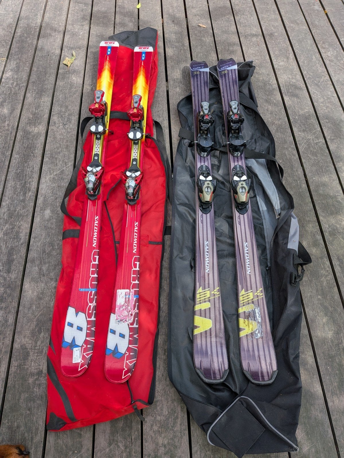 Ski's Salomon Crossmax met tas - 165 cm, Ophalen, 160 tot 180 cm, Gebruikt, Salomon