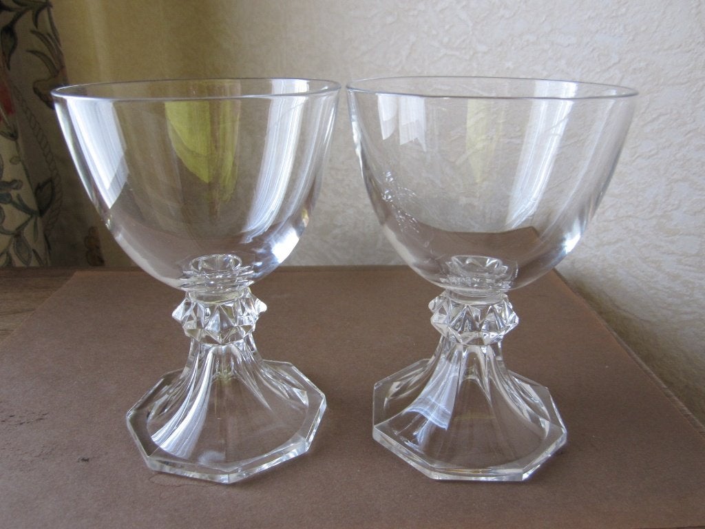 Acht prachtige cristal Val St Lambert wijnglazen model Yale, Antiek en Kunst, Ophalen of Verzenden