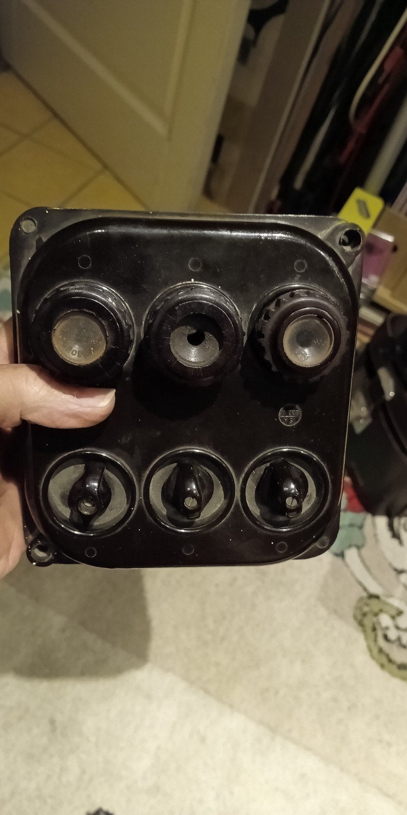 Vintage Bakelieten Meterkast met Zekeringen, Ophalen of Verzenden, Gebruikt, Overige merken, Groepenkast