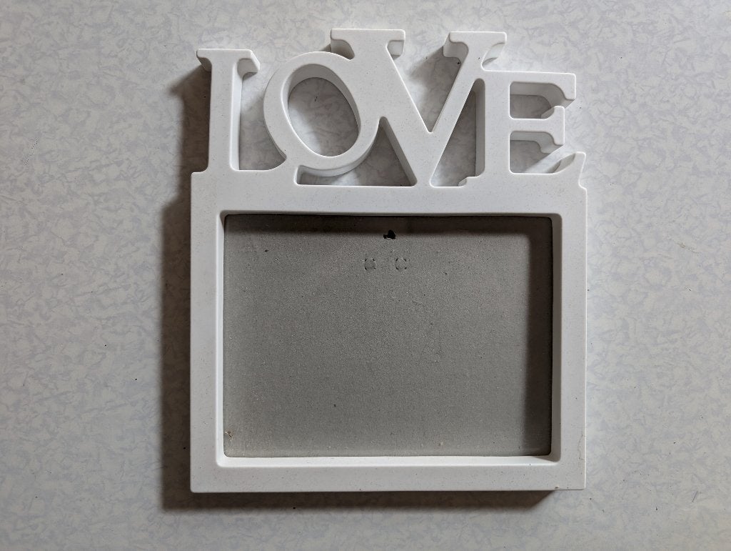 Fotolijstje Love, Audio, Tv en Foto, Ophalen, Gebruikt, Wit, Overige typen