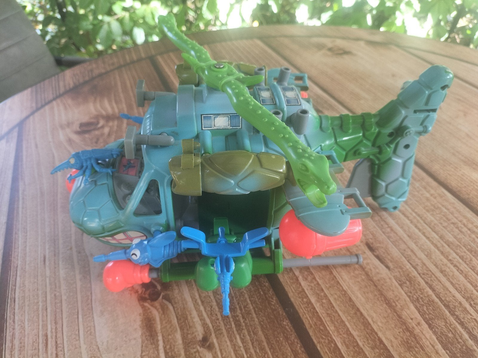 Zeldzame TMNT Turtle Copter 1990 Playmates (Bijna compleet), Ophalen of Verzenden, Gebruikt