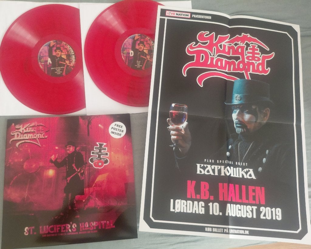 King Diamond - Live 2019 Numbered 2lp & poster Mercyful Fate, Verzenden, Zo goed als nieuw, Inclusief poster, Dubbel-LP