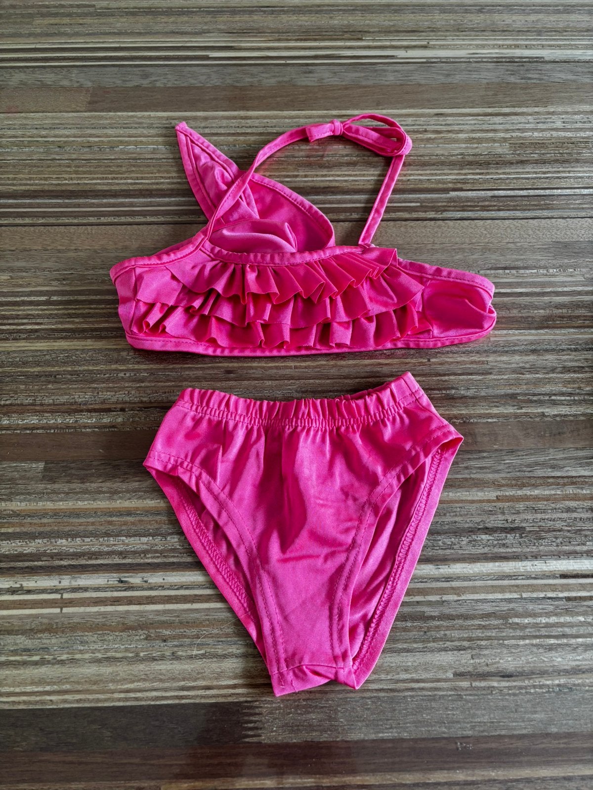 Bikini maat 128, Kinderen en Baby's, Kinderkleding | Kinder-zwemkleding, Bikiniset, Meisje, Zo goed als nieuw, Ophalen of Verzenden