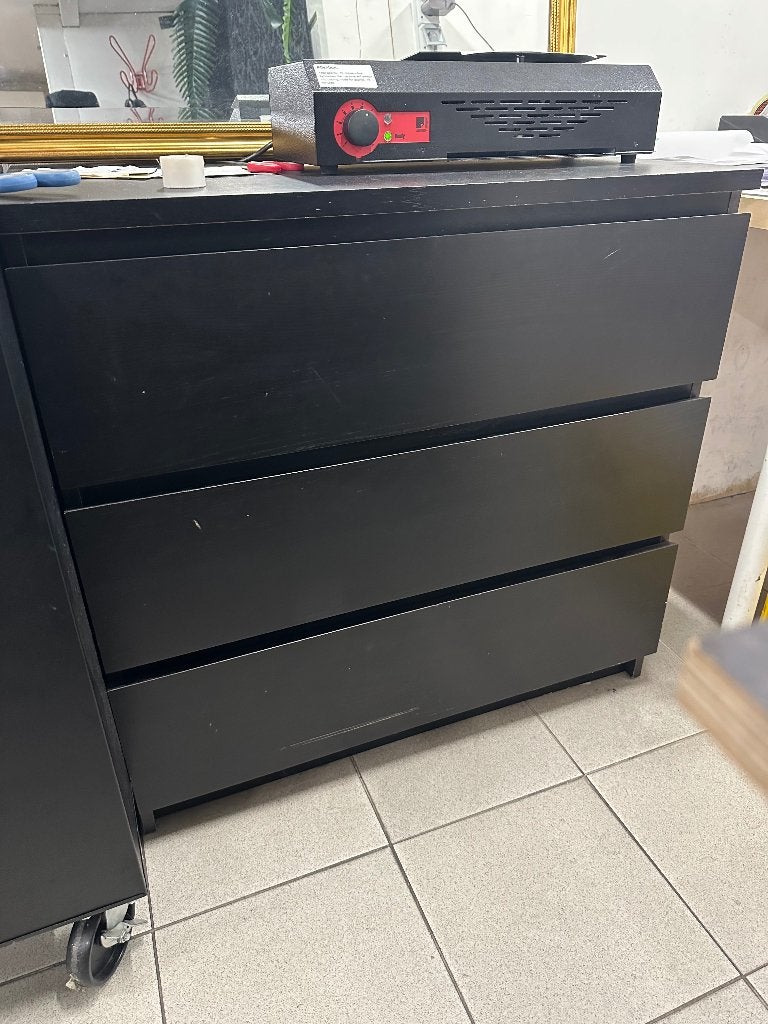 zwart ikea commode, Huis en Inrichting, Ophalen, Gebruikt, 50 tot 100 cm, 3 of 4 laden