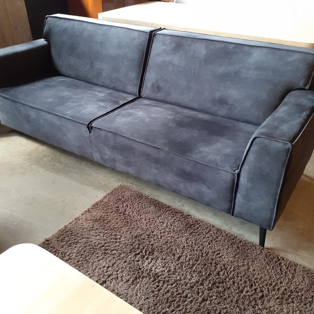 3 zitsbank 240 Breed blauw. NIEUW., Ophalen of Verzenden, 200 tot 250 cm, Driepersoons, Nieuw