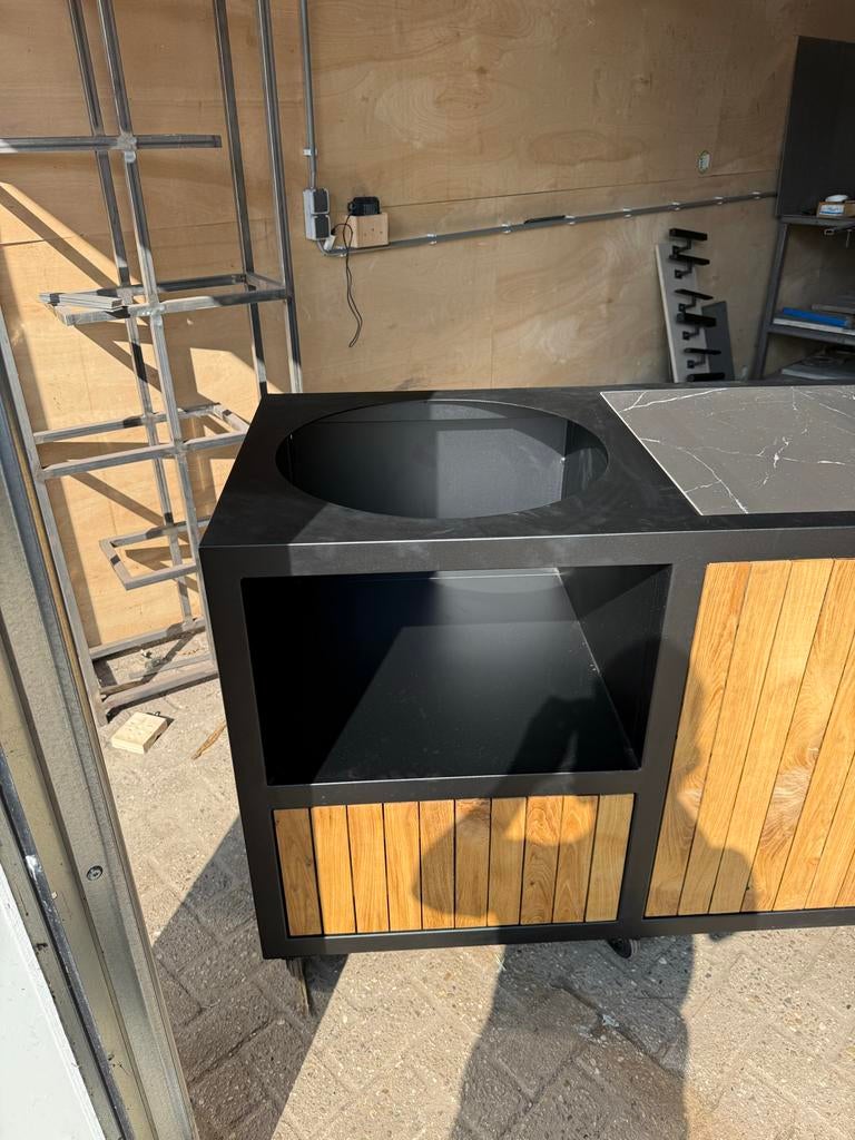 Luxe Buitenkeuken met Koelkast  maat gemaakt tijdelijk €2245, Ophalen, Zo goed als nieuw, 25 tot 50 cm, Minder dan 100 cm