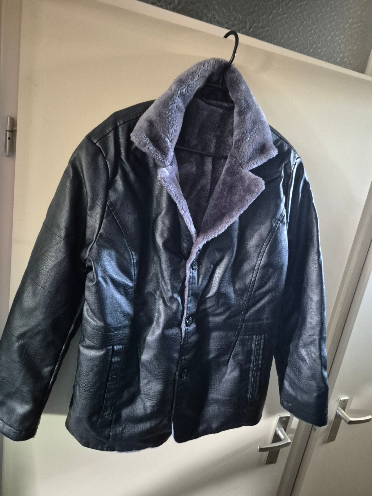 Nieuwe Leren Jas Zwart Maat M/S (valt klein), Ophalen of Verzenden, Nieuw, Maat 46 (S) of kleiner, Zwart