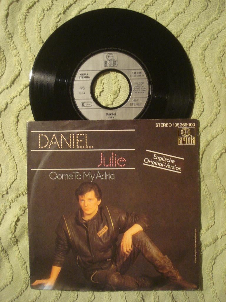 Daniel 7" Vinyl Single: ‘Julie’ (D) Eurovisie Songfestival, 7 inch, Single, Ophalen of Verzenden, Zo goed als nieuw