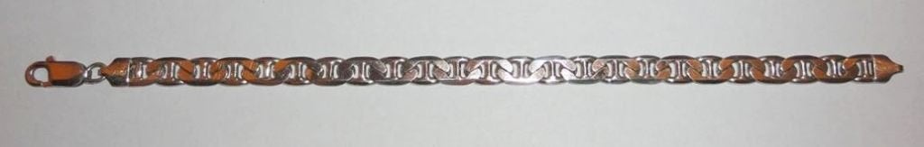 Armband 925 zilver platte schakels, Ophalen of Verzenden, Nieuw, Zilver, Zilver