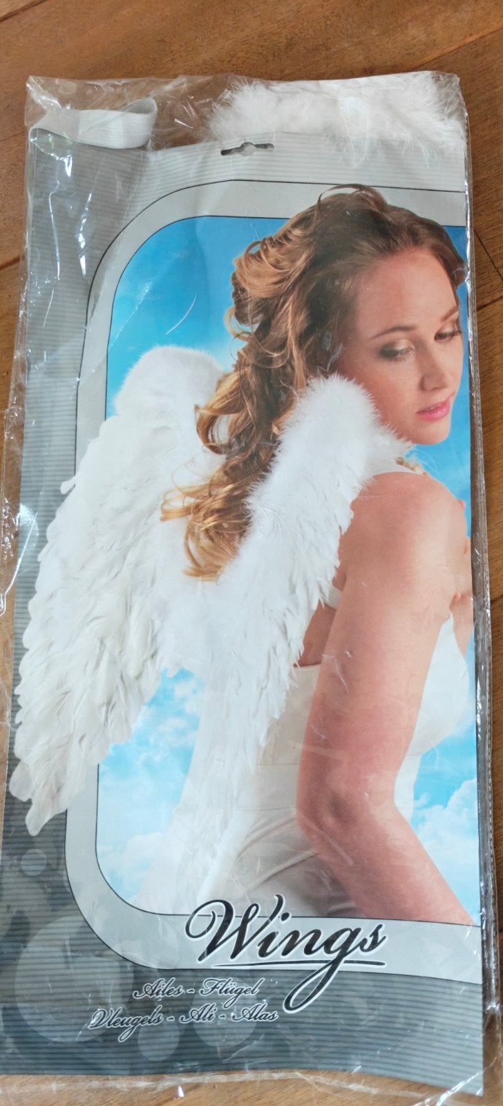 Witte veren vleugels - Engel - Carnaval/Verkleedfeest, Kleding | Dames, Ophalen of Verzenden, Nieuw