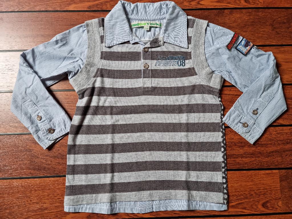 MOODSTREET OVERHEMD SPENCER maat 116 ** SUPER LEUK **, Gebruikt, Overhemd of Blouse, Ophalen of Verzenden, Moodstreet