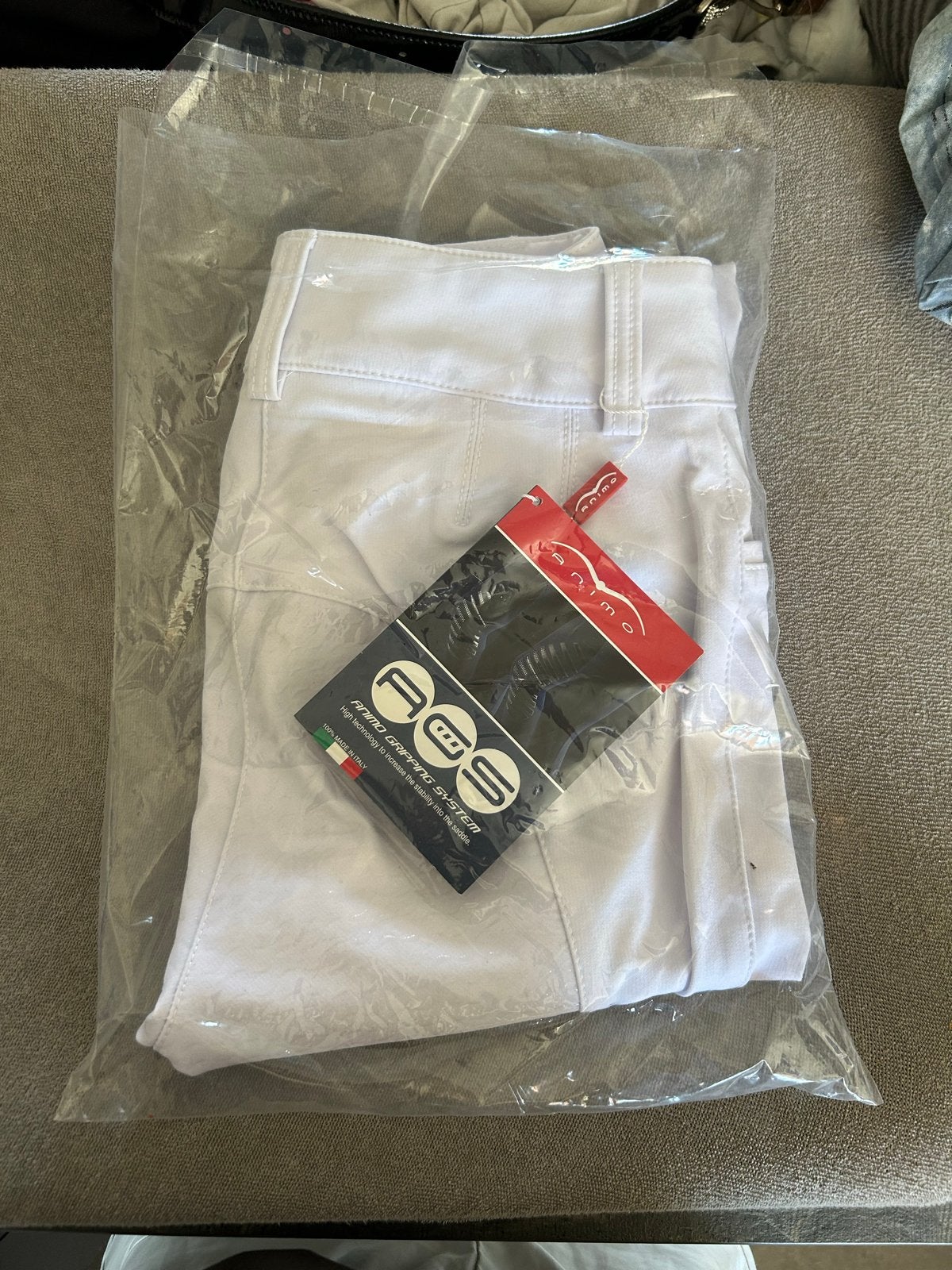 Animo witte rijbroek maat 34 nieuwprijs € 209, Dieren en Toebehoren, Paardrijkleding, Sneldrogend, Animo, XS, Nieuw