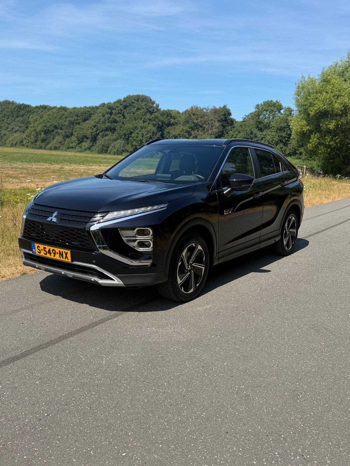 Mitsubishi Eclipse Cross 2.4 Phev S-awc 98pk Aut. 2023 Zwart, Auto's, Automaat, Eclipse Cross, Vierwielaandrijving, SUV of Terreinwagen