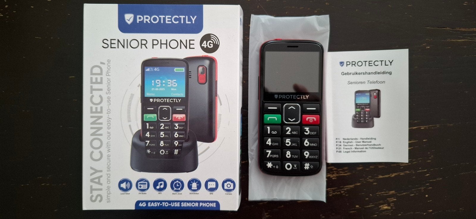 Protectly senior phone 4G, Telecommunicatie, Mobiele telefoons | Overige merken, Ophalen, Nieuw, Minder dan 3 megapixel, Klassiek of Candybar