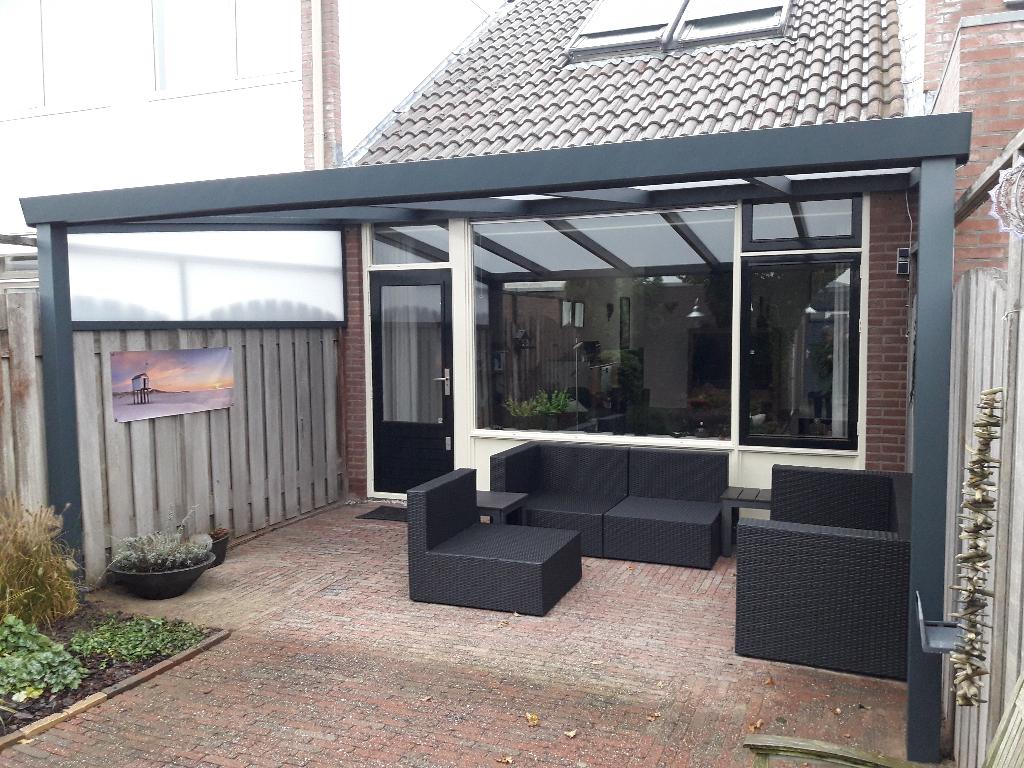 veranda met polycarbonaat dak 300x500 cm nieuw, Tuin en Terras, Overkappingen, Ophalen, Nieuw, Veranda
