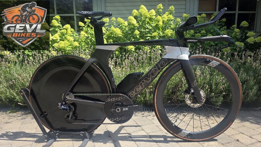 Cervélo P5 TT Dura Ace DI2 + Carbon Wheels, Carbon, Zo goed als nieuw, Meer dan 20 versnellingen, 53 tot 57 cm