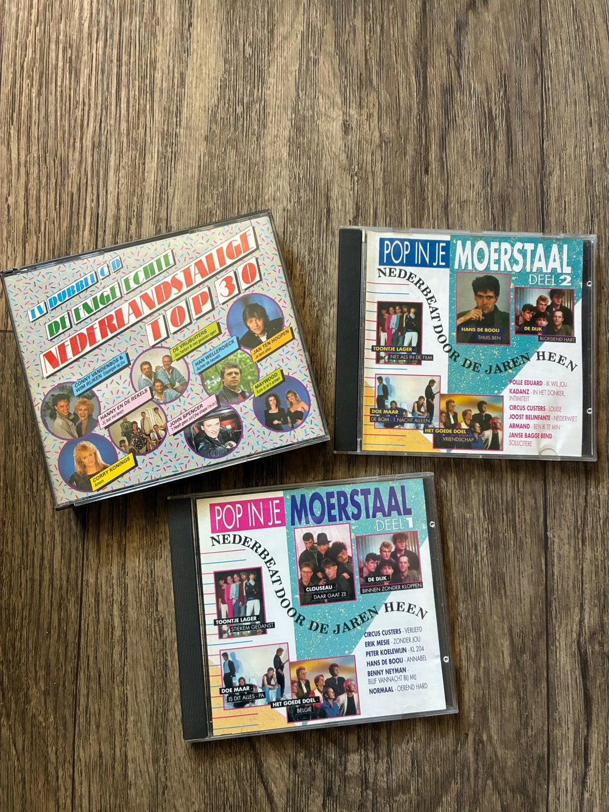 Pop in je Moerstaal Deel 1 & 2 + De Enige Echte Nederlandsta, Gebruikt, Ophalen of Verzenden, Verzamelalbum, Pop