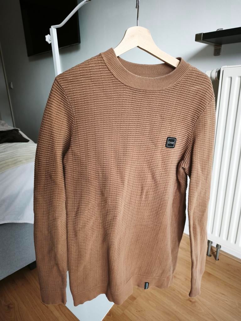 DNK Heren Trui - Bruin, Maat M, Bruin, Maat 48/50 (M), Ophalen of Verzenden, Zo goed als nieuw