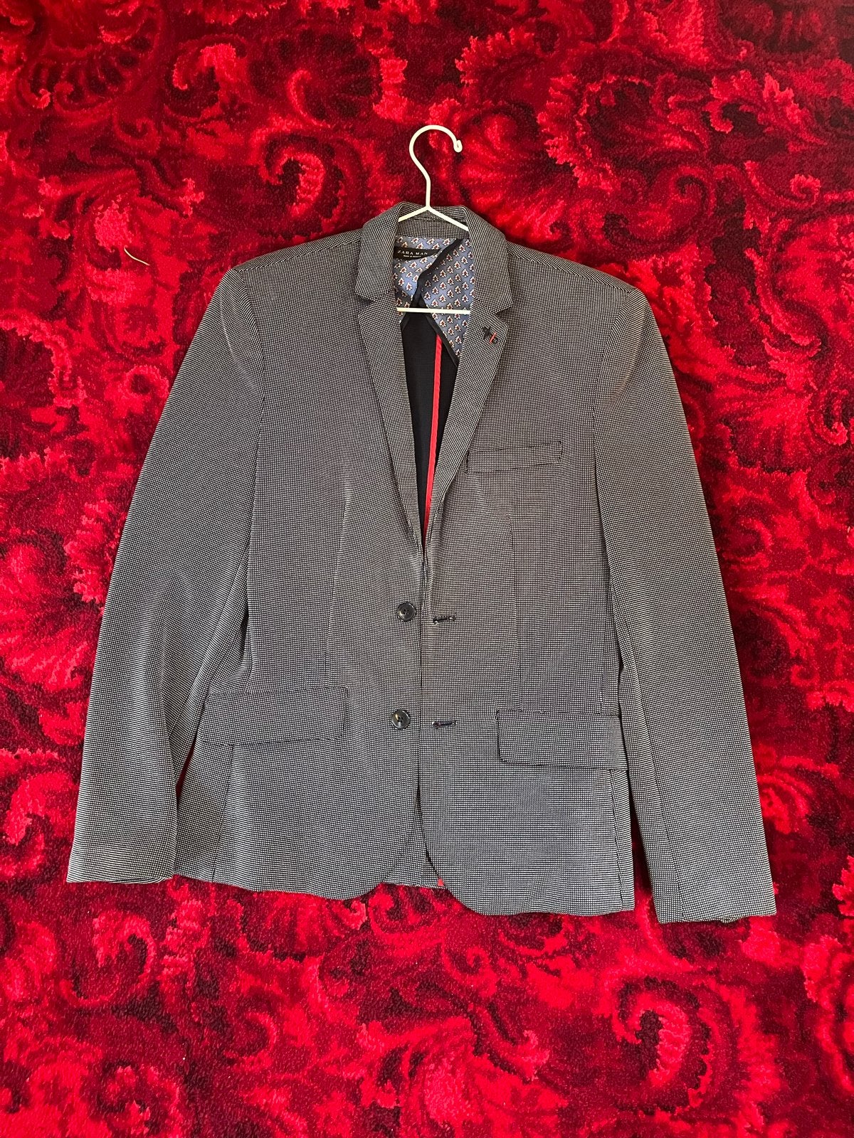 Zara Man Blazer - Maat M - Zo goed als nieuw, Kleding | Heren, Ophalen of Verzenden, Zo goed als nieuw, Maat 48/50 (M), Grijs