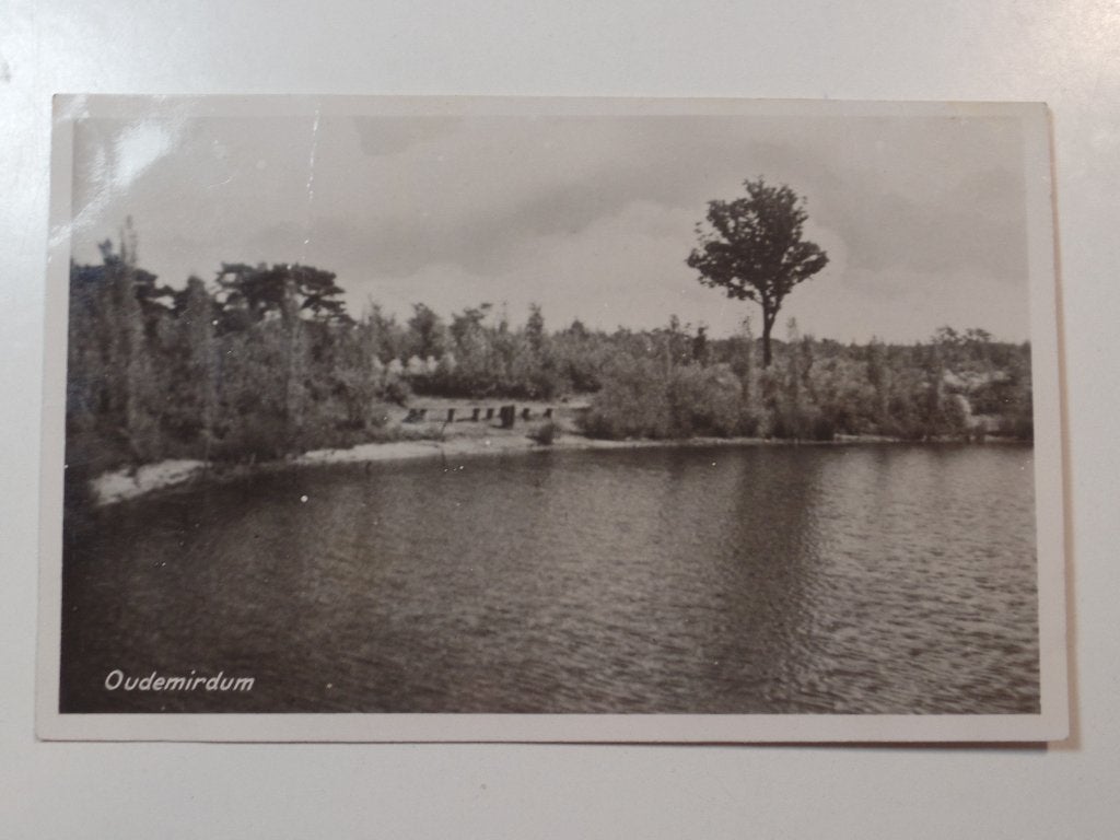 Vijver Oudemirdum, Verzamelen, Ophalen of Verzenden, 1940 tot 1960, Gelopen, Friesland