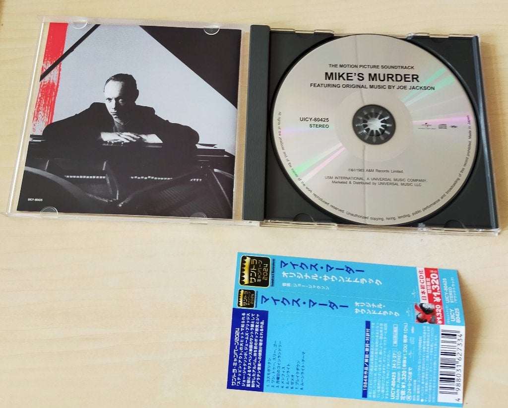 Mike's Murder Soundtrack CD 1983/2024 Japan OBI Joe Jackson, Ophalen of Verzenden, Zo goed als nieuw
