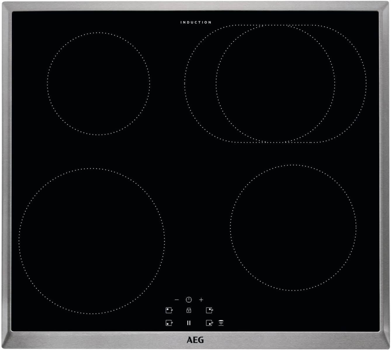 AEG IEB64010XB Inductiekookplaat - Nieuwstaat, Nieuw, Inbouw, Inductie, 4 kookzones