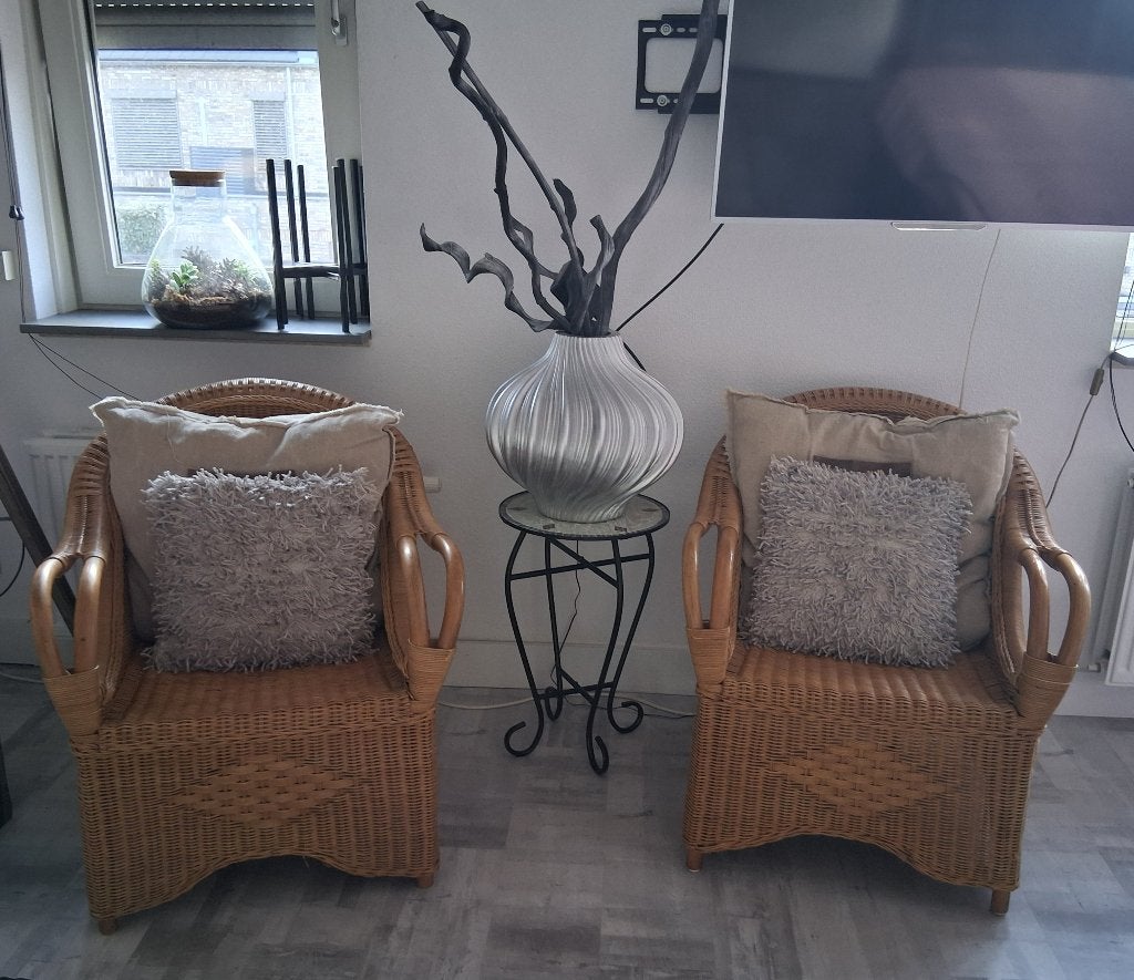 Stoelen, Huis en Inrichting, Stoelen, Ophalen, Gebruikt, Twee, Bruin