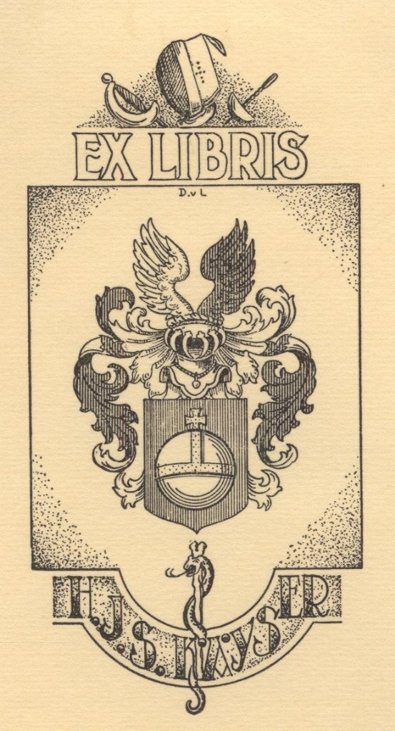 0271 Ex Libris Nederland : Dirk Govert van Luijn, 1943, Verzenden, Ex libris
