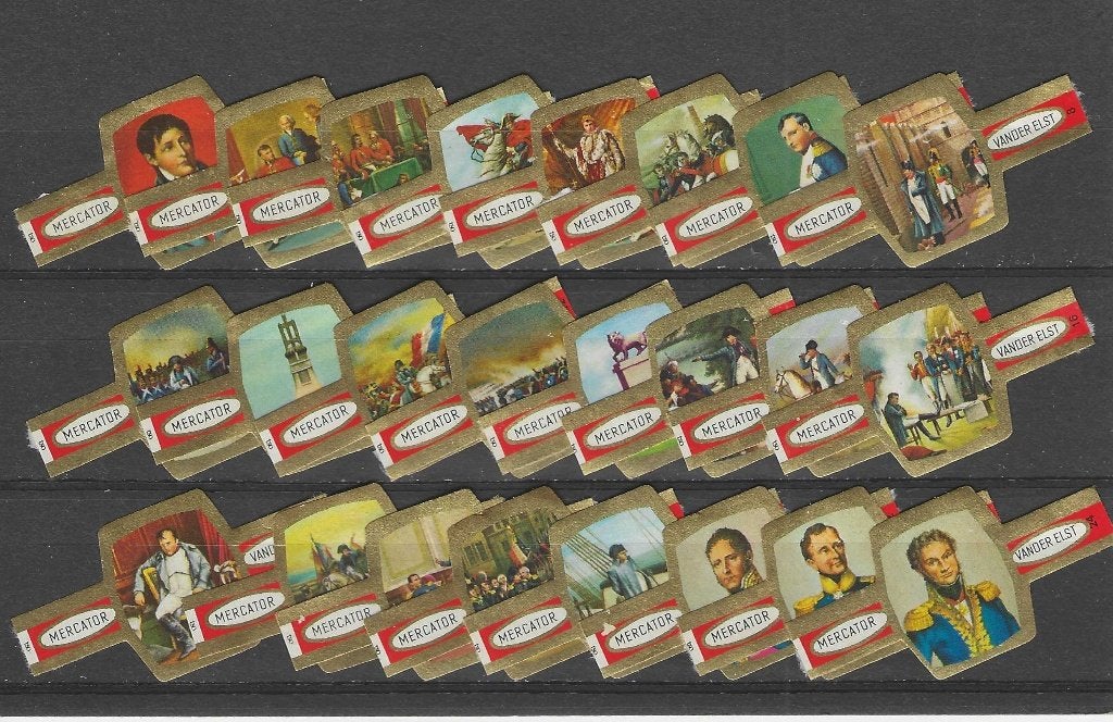 reeks  3041  napoleon   1-24   sigarenbanden, Ophalen of Verzenden, Zo goed als nieuw, Sigarenbandjes
